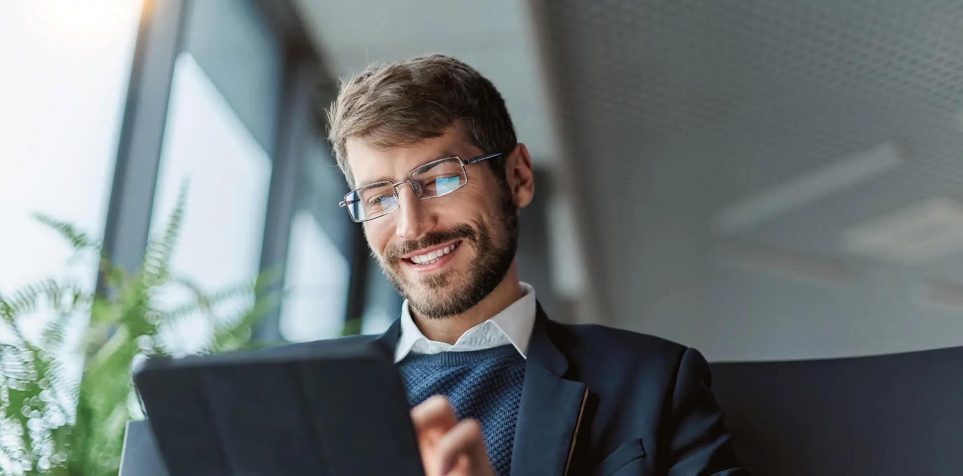 Man with glasses