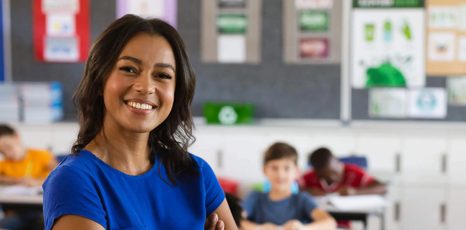 Smiling teacher