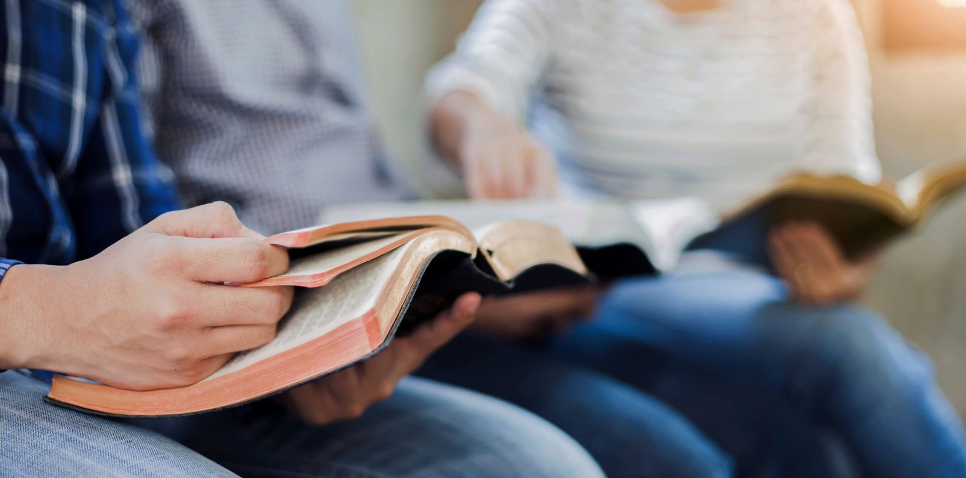 Regent students reading the Bible